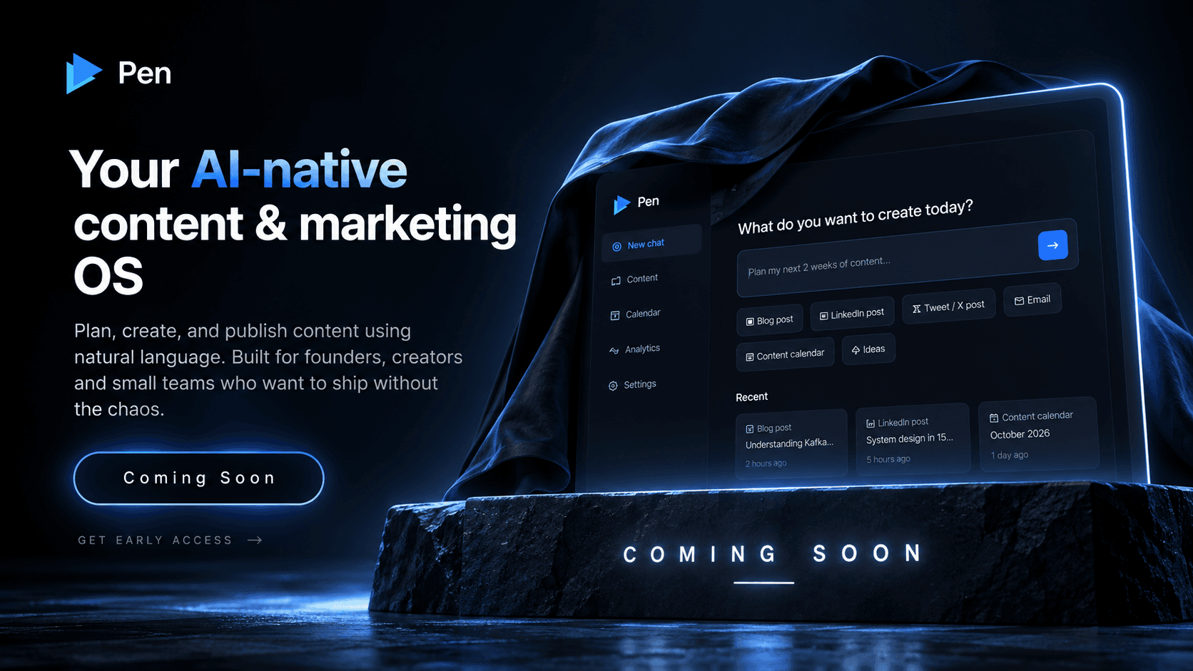 Pen AI-native content and marketing workspace